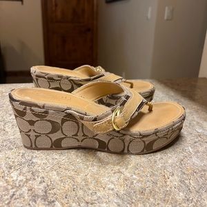 Coach Wedge Sandals